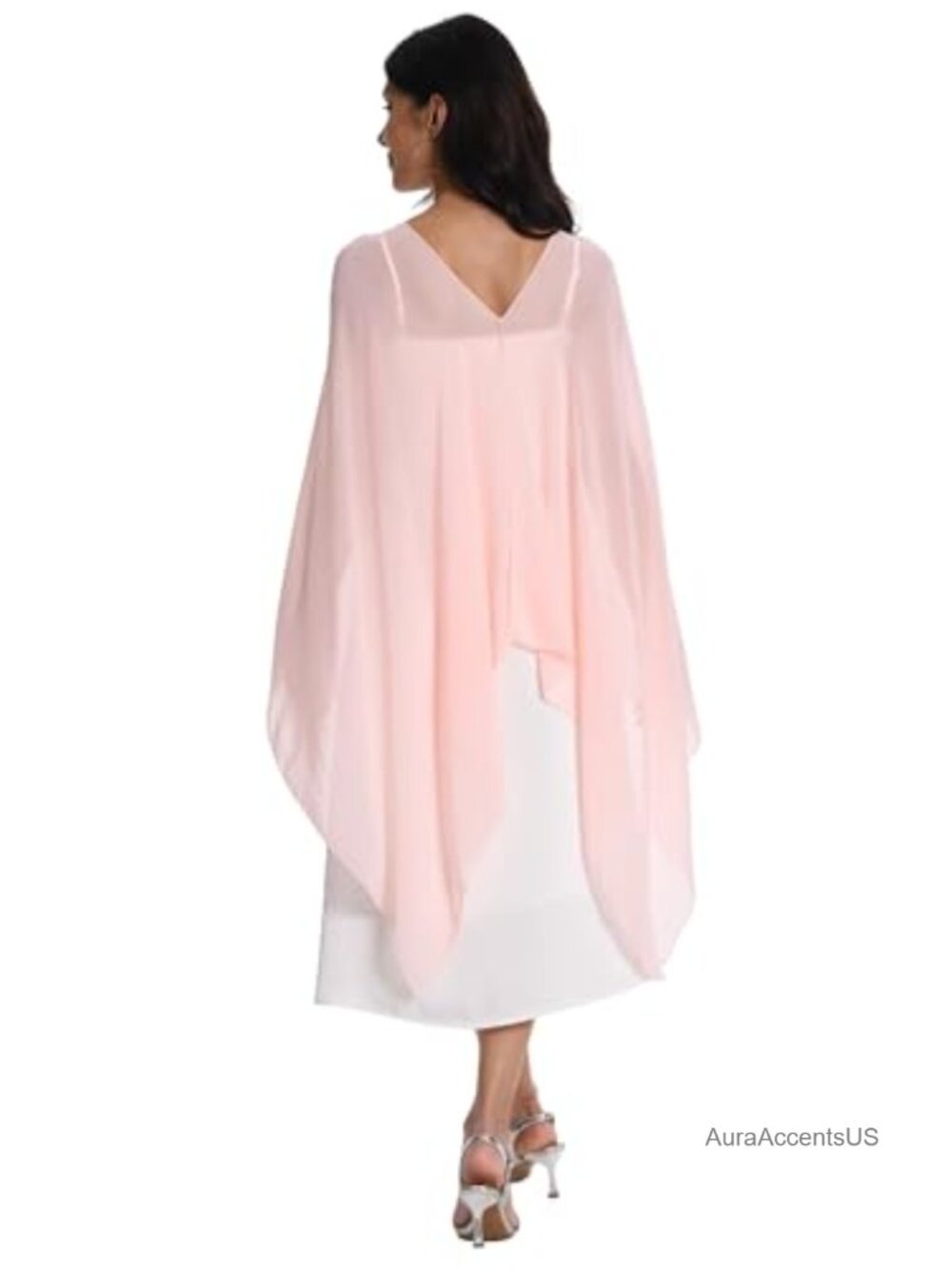 Chiffon Capelet Shawl Wraps for Bridesmaid Wedding Evening Party Cover Up
